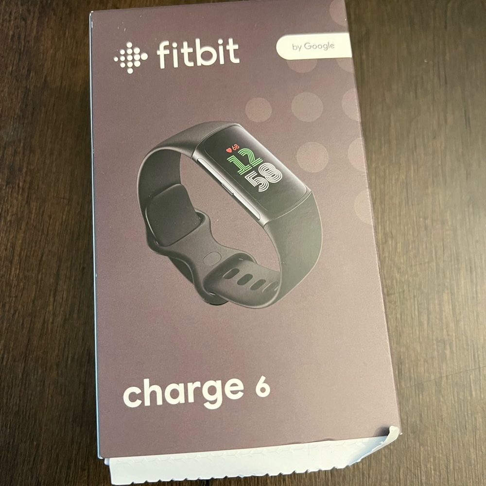 NIB Fitbit Charge 6 Black Fitness Tracker